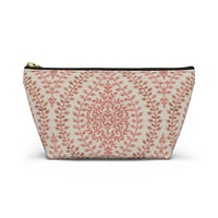 Mumbai Lace Accessory Pouch w T-bottom in Pink